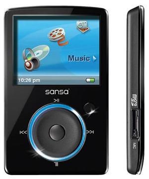 reproductor Mp4 SanDisk Sansa Fuze, audio y video