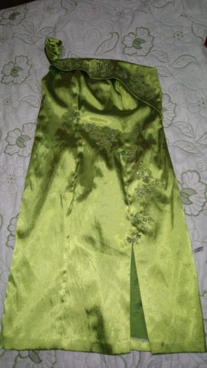 vestido verde de fiesta