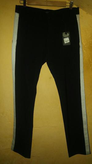 Pantalon Bassemet de Vestir Negro 32