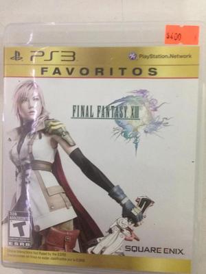 Final Fantasy Xlll Juegos Ps3