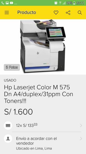 Impresora Hp..inpecable Laser Color Dupl