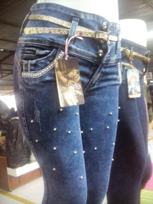 Pantalon jeans para mujer semi pitillo