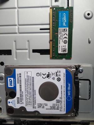 DISCO DURO Y MEMORIA RAM DDR3