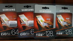 MICRO SD SAMSUNG EVO 64GB Y 128GB CLASE 10
