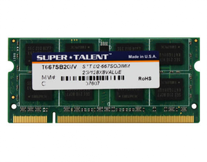 Super Talent Memoria RAM 1GB, DDR2 SODIMM, 667MHz