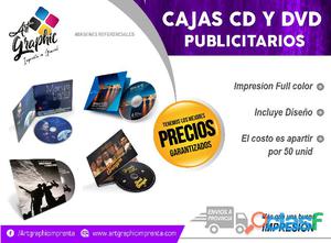 cajas e impresión de cd, dvd, blu rray