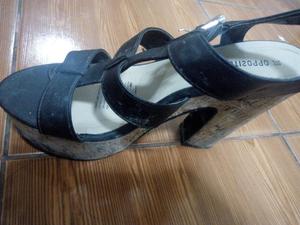 Sandalias Negras Opposite Talla 38