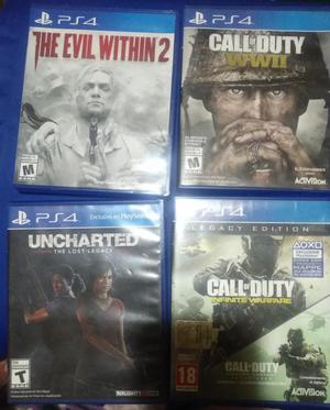 Pack de 4 Juegos Ps4