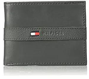 BILLETERA TOMMY HILFIGER 2 CUERPOS GRIS