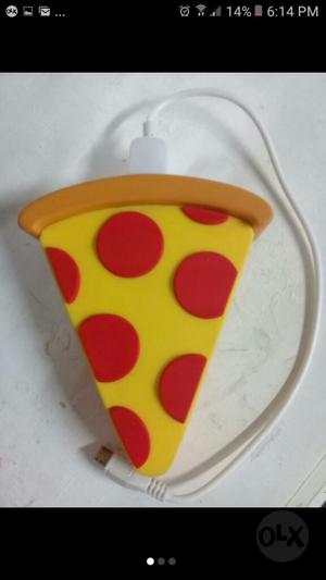 Cargador Portatil de Una Pizza Kawaii