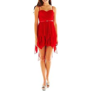 Vestido Rojo De Fiesta MyMichelle Para Mujer USA Importado