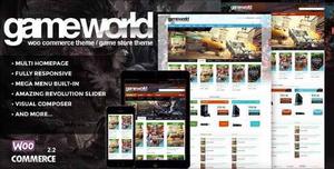Plantilla Wordpress Premium Mundo De Juegos