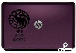Stiker Vinil Decoracion Regalos Mac Pc Laptop Targaryen Got