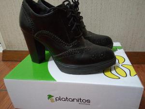 Zapatos Oxford Negro de Platanitos