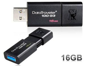 Memoria Flash Usb Kingston Datatraveler 100 G3, 16gb, Usb 3.