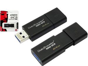 Memoria Flash Usb Kingston Datatraveler 100 G3, 64gb
