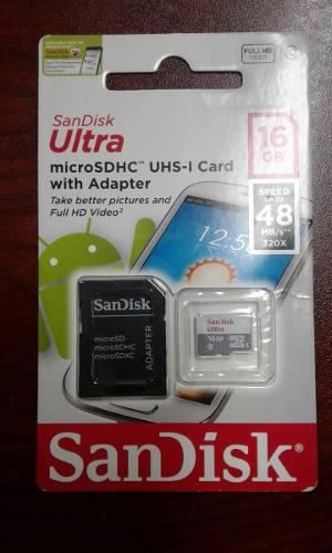 Tarjeta Micro Sd Sandisk - Nueva !