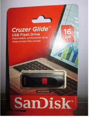 Usb Flash Driver De 16 Gb Sand Disk Cruzer Glide Importado