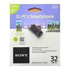 Usb Y Microusb Sony 32gb Smartphone/tablet/pc Usb Flashdrive