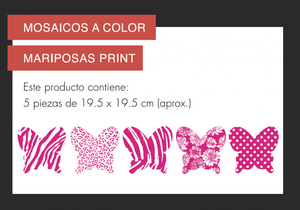 Dressit Mosaicos Mariposas Print
