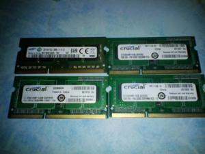 Memoria Ram Ddr3 Laptop De 2 Gb (Samsung, Ramaxel,crucial)