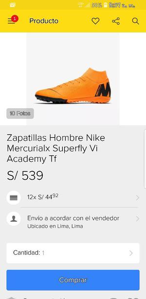 Zapatilla Hombre Nike Mercurialx