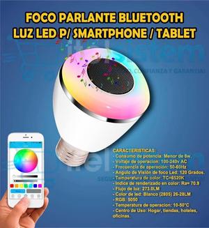 Foco Parlante Bluetooth Luz Led