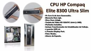 Cpu Core I5 3ra Tercera 4gb 320gb Hp Elite  Ultra Slim
