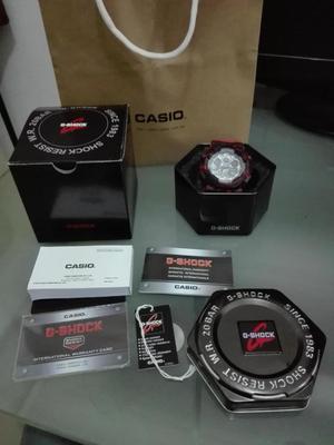 G Shock Ga100 Camuflado Rojo Reloj Casio