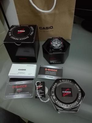 G Shock Ga100 Negro/Rojo Reloj Casio