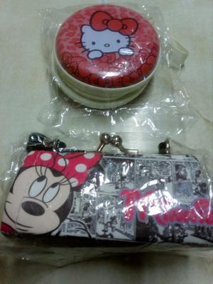 Monederos de Hello Kitty Y Minnie
