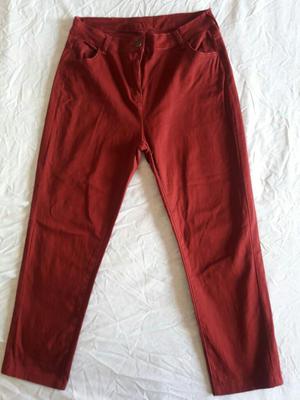 Pantalon Mujer Rojo Oscuro Marca Aziz
