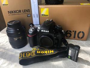 Nikon D610 full frame y lente mm Kit