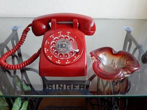 Antiguo Y Teléfono Rojo Stromberg
