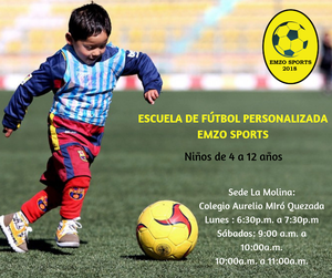 Escuela de Fútbol Personalizado Emzo Sports