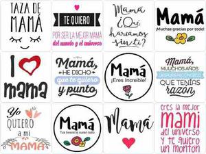 100 Plantillas Madres Digital Frases Sublimacion Taza Frasco