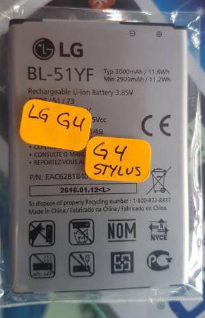 Batería Lg G4/g4 Stylus Original Bl-51yf Nuevo