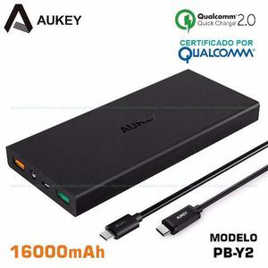 Batería Portátil Dual Aukey Pb-y2 16000mah Quick Charge