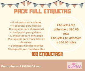 Etiquetas para Tus Dulces de Mesa