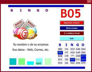 Juego De Bingo Para Pc Con Voz, Crea Cartones Y Publicidad