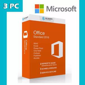 Licencia Office 2016 Standard Original Digital 3pc Genuina