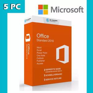 Licencia Office 2016 Standard Original Digital 5pc Genuina