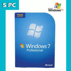 Licencia Windows 7 Pro Original Retail 5pc Genuina Microsoft