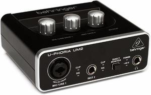 Interfaz Interface De Audio Behringer U-phoria Um2 Oferta