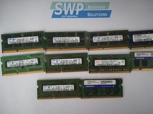 Memoria RAM LAPTOP 4GB Y 2GB DDR3 Y DDR2