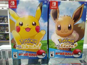 Pack pokemon lets go Eevee y Pikachu