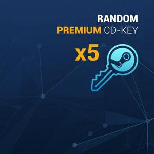 5 Premiun Random Steam Key Original, Clave Aleatoria