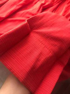 Cortinas Material Borlon Color Rojo