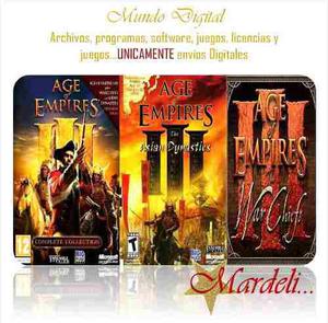 Juego De Pc Saga Completa Age Of Empires Gold 1,2,3 + Expans
