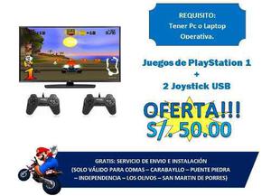 Playstation (100 Juegos + 2 Joystick Usb)